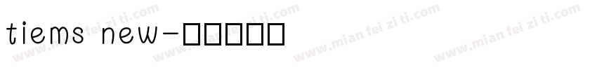 tiems new字体转换